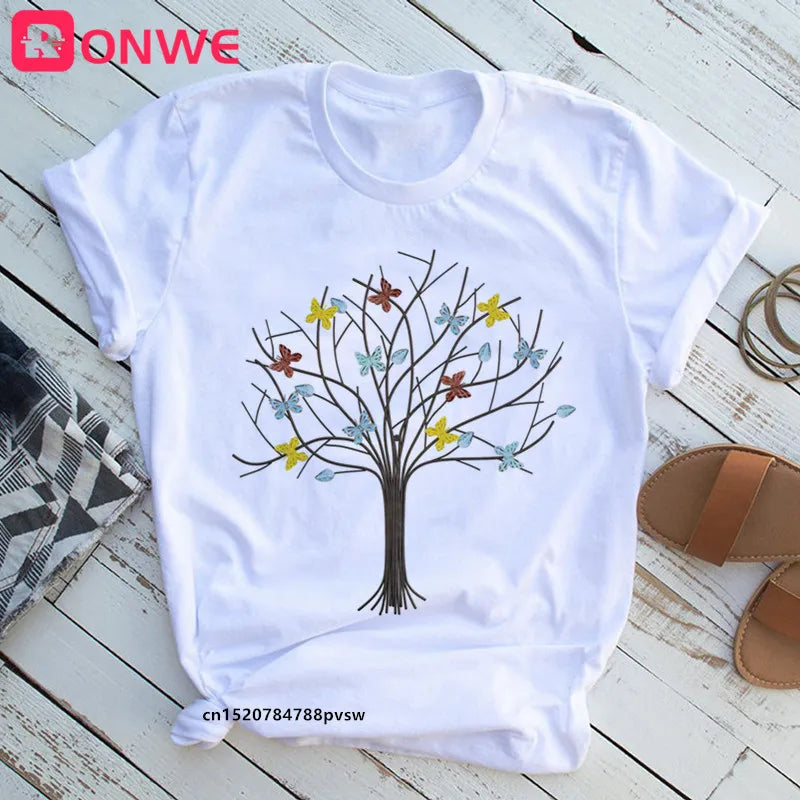 Women's Butterfly Tree Print