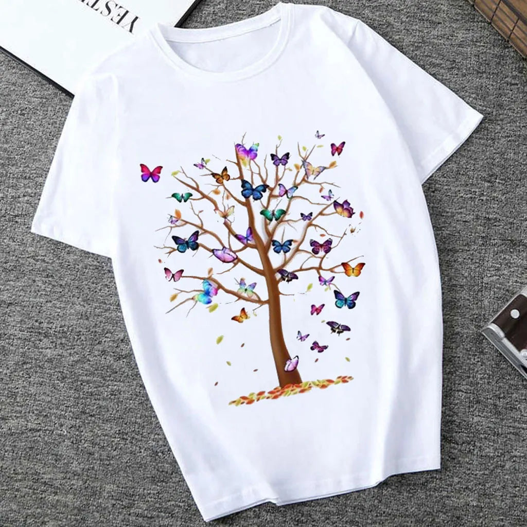 Women's Butterfly Tree Print