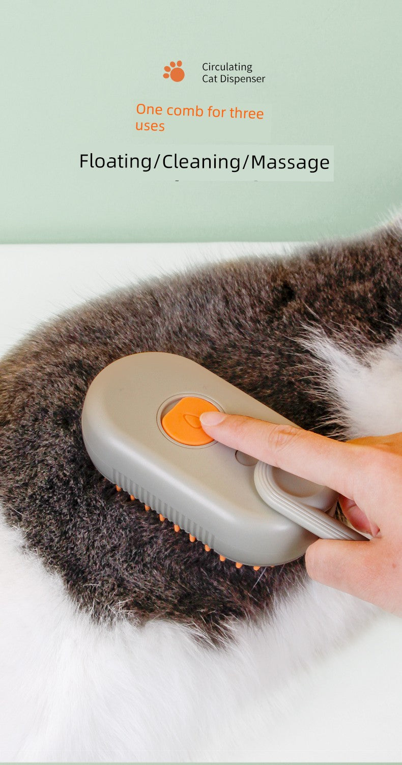 Pet Spray Hair Brush Cat Dog Massage Comb