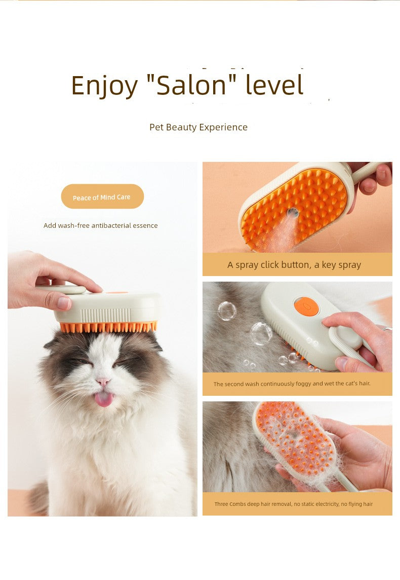 Pet Spray Hair Brush Cat Dog Massage Comb