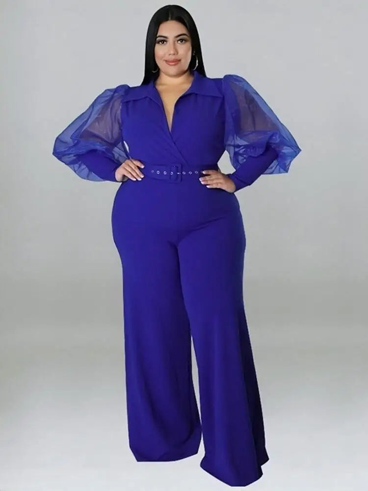 Woman Jumpsuit Chic and Elegant One Piece Ladies Large Size Clothes Plus Size Female Jumpsuit Wholesale Bulk Dropshipping