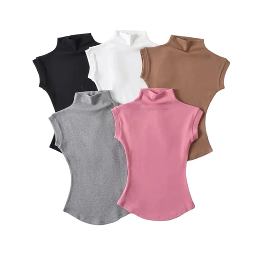 Women's Sleeveless Turtleneck