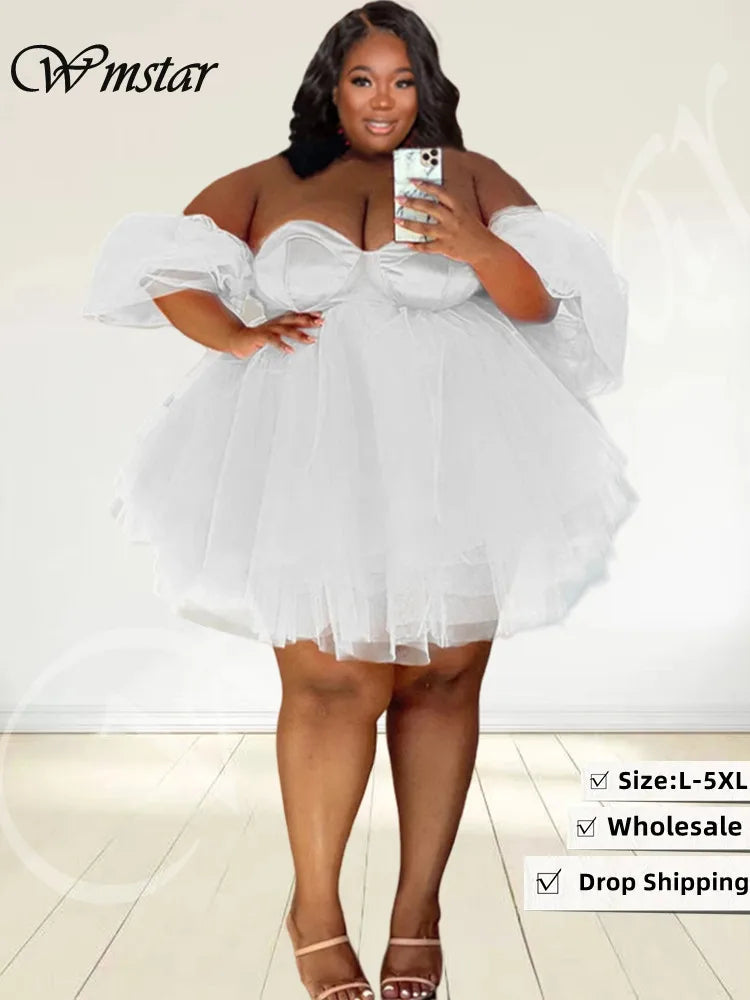 Wmstar Plus Size Party Dress