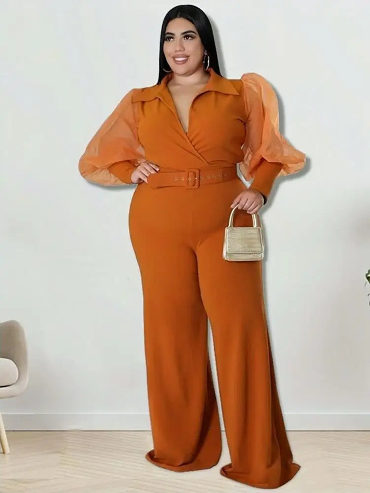 Woman Jumpsuit Chic and Elegant One Piece Ladies Large Size Clothes Plus Size Female Jumpsuit Wholesale Bulk Dropshipping