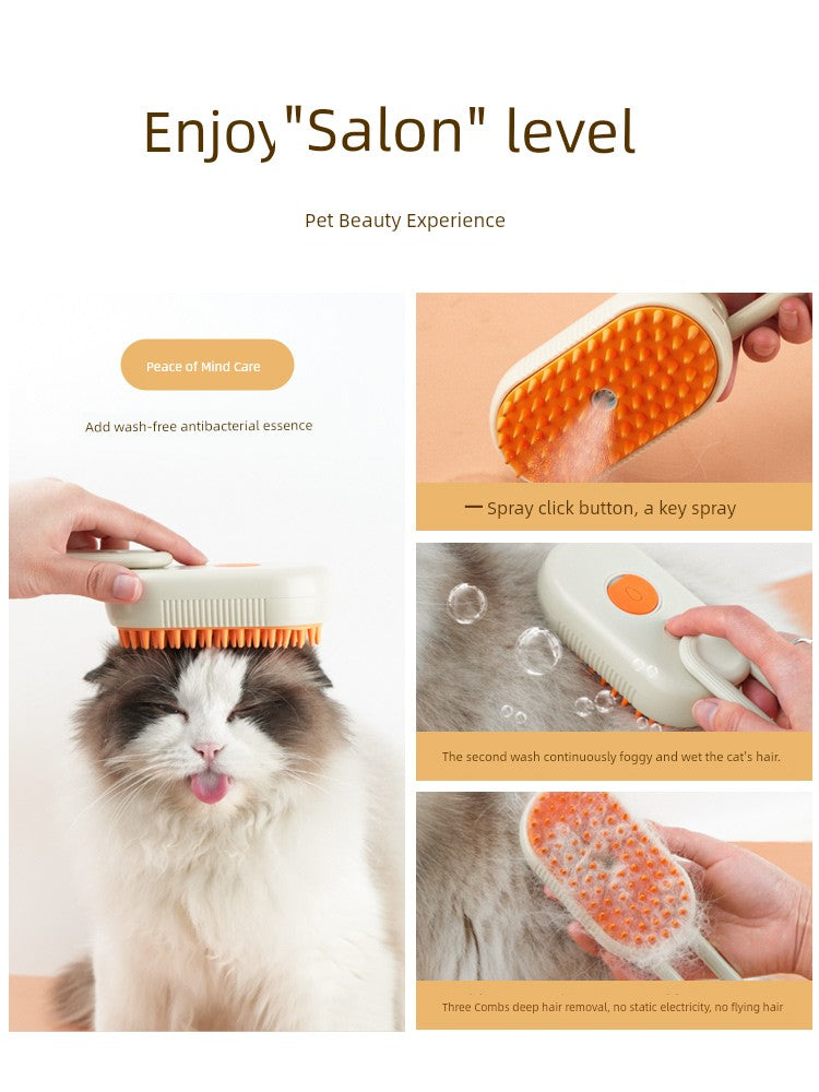 Pet Spray Hair Brush Cat Dog Massage Comb