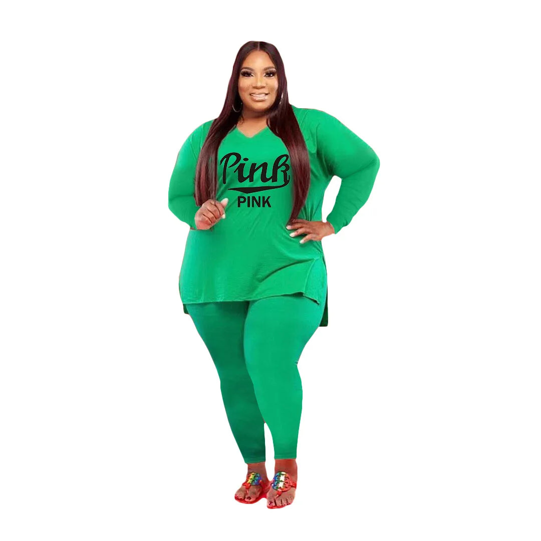 XL-3XL 4XL 5XL Fall 2024 Plus Size Two Piece Sets