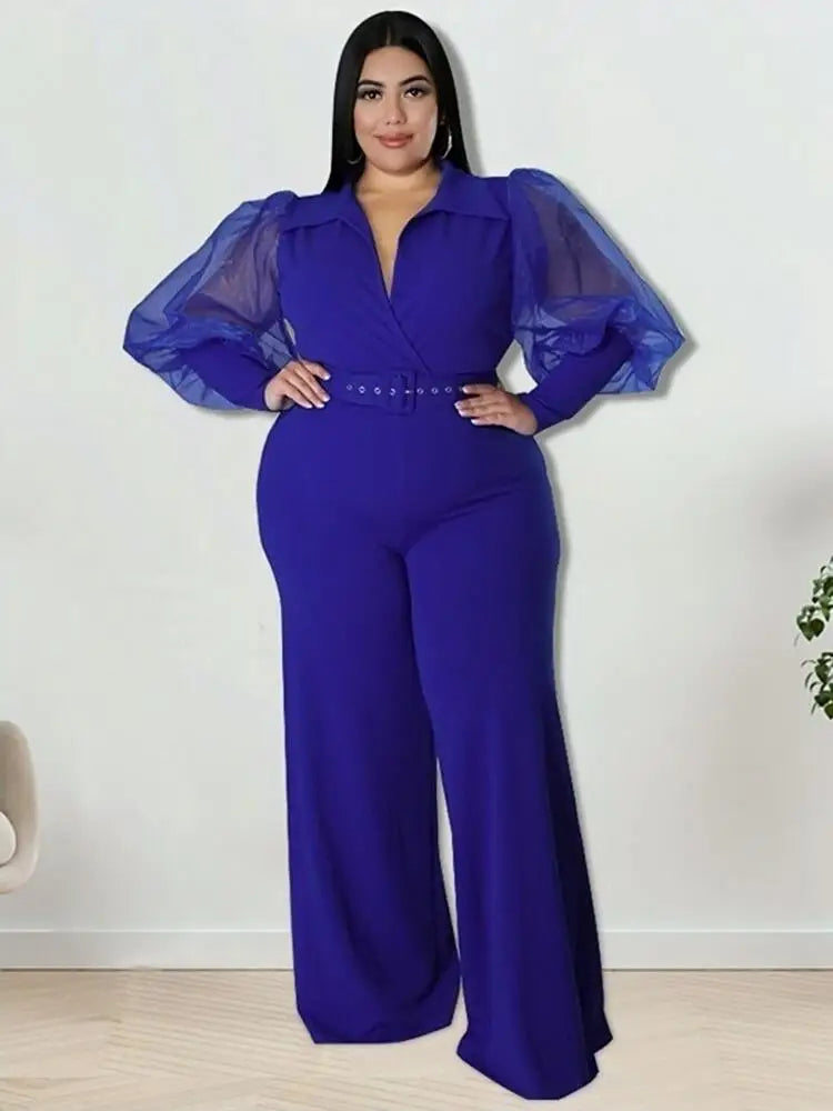 Woman Jumpsuit Chic and Elegant One Piece Ladies Large Size Clothes Plus Size Female Jumpsuit Wholesale Bulk Dropshipping