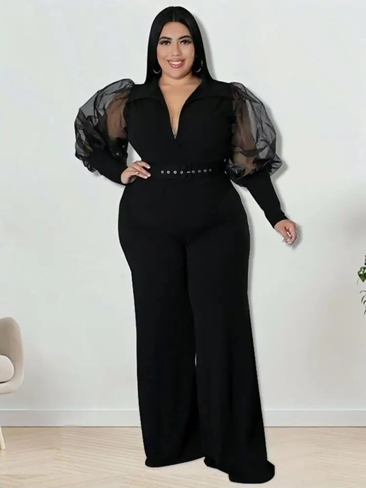 Woman Jumpsuit Chic and Elegant One Piece Ladies Large Size Clothes Plus Size Female Jumpsuit Wholesale Bulk Dropshipping