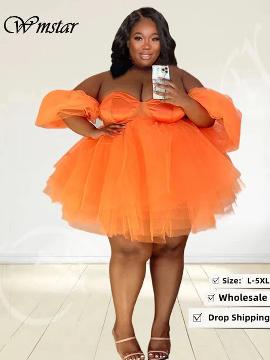 Wmstar Plus Size Party Dress