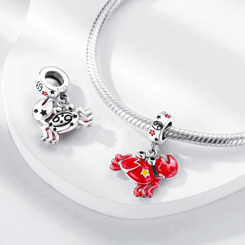 new in 100% 925 Sterling Silver Red Color Series Heart Shape Charms Beads Fit Qikaola 925 Original Bracelets Lucky Jewelry Gifts