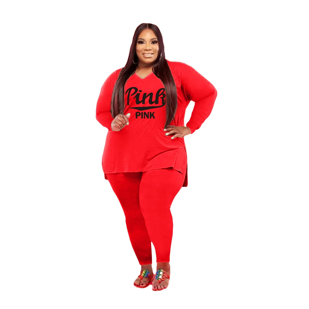 XL-3XL 4XL 5XL Fall 2024 Plus Size Two Piece Sets