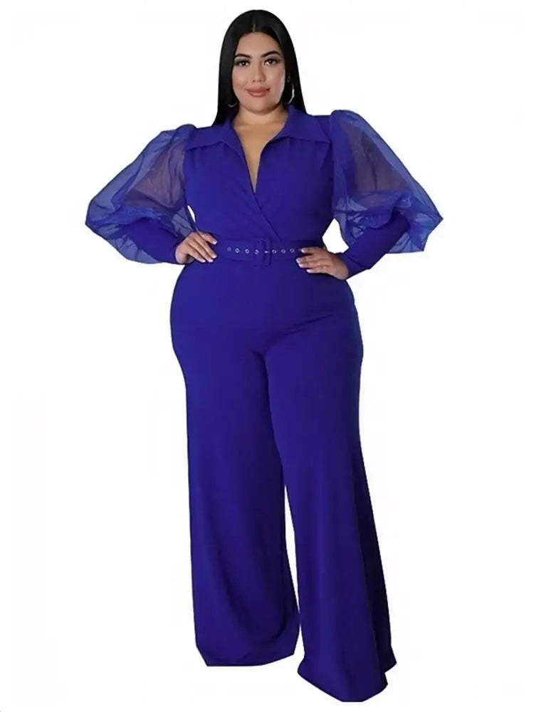 Woman Jumpsuit Chic and Elegant One Piece Ladies Large Size Clothes Plus Size Female Jumpsuit Wholesale Bulk Dropshipping