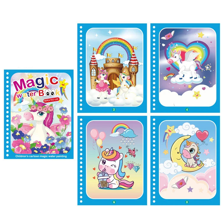 NEW Kids Magic Water Drawing Books Coloring Books Painting Toys for Kids Birthday Christmas New Year Gift for Boys and Girls