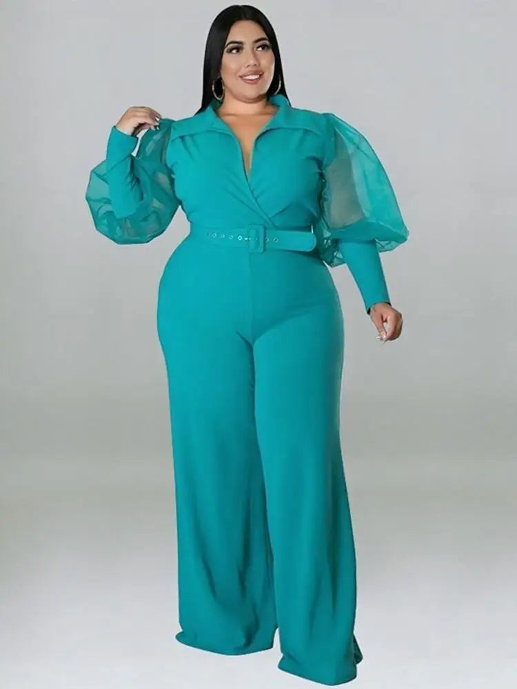 Woman Jumpsuit Chic and Elegant One Piece Ladies Large Size Clothes Plus Size Female Jumpsuit Wholesale Bulk Dropshipping