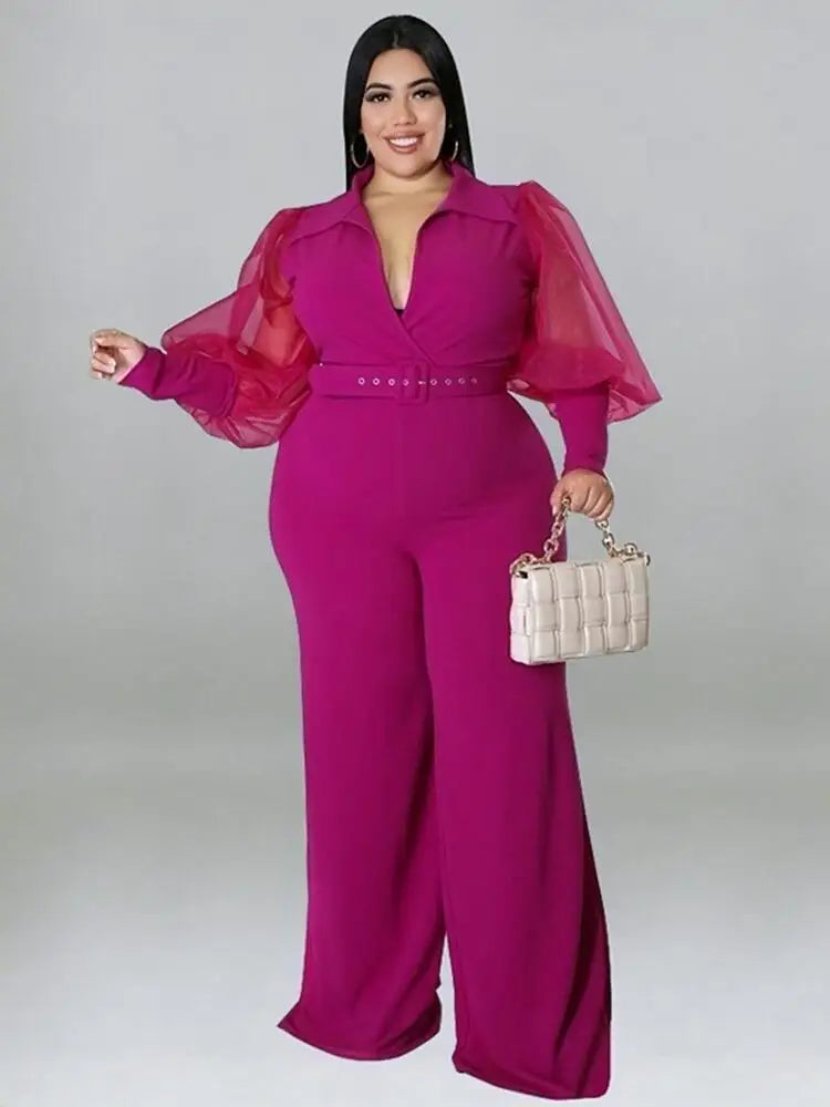 Woman Jumpsuit Chic and Elegant One Piece Ladies Large Size Clothes Plus Size Female Jumpsuit Wholesale Bulk Dropshipping