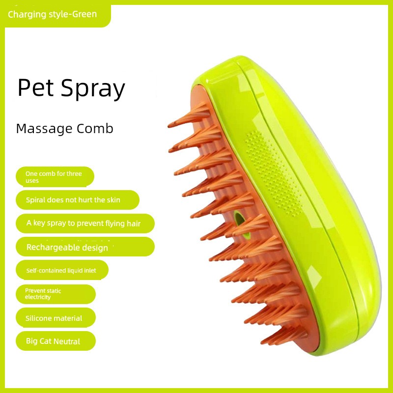 Pet Spray Hair Brush Cat Dog Massage Comb