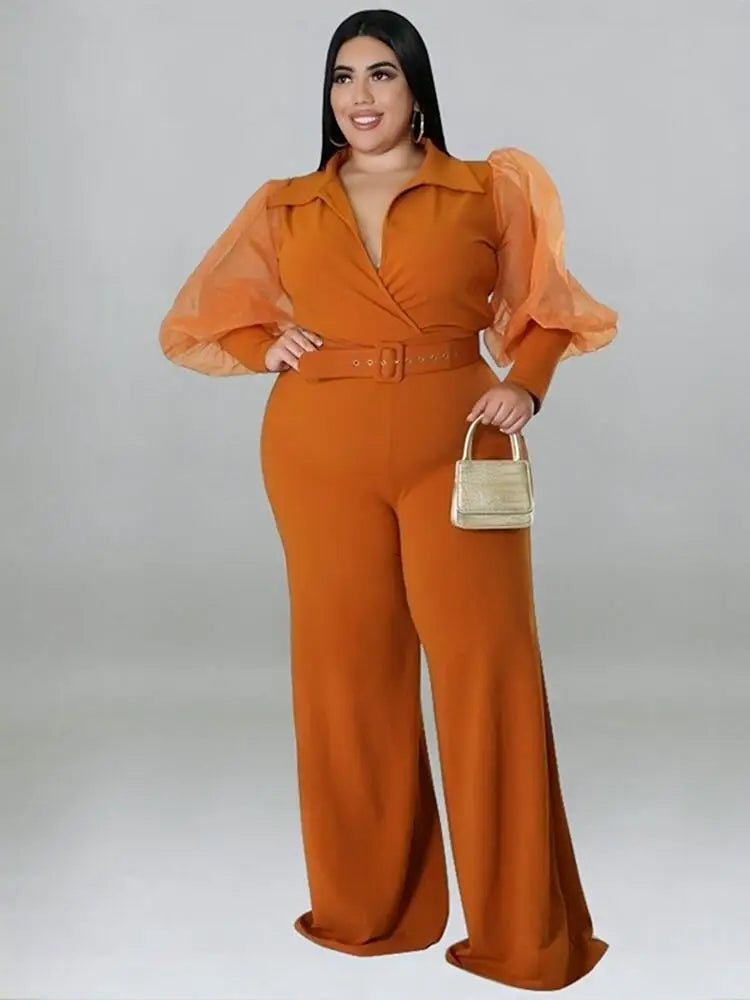 Woman Jumpsuit Chic and Elegant One Piece Ladies Large Size Clothes Plus Size Female Jumpsuit Wholesale Bulk Dropshipping