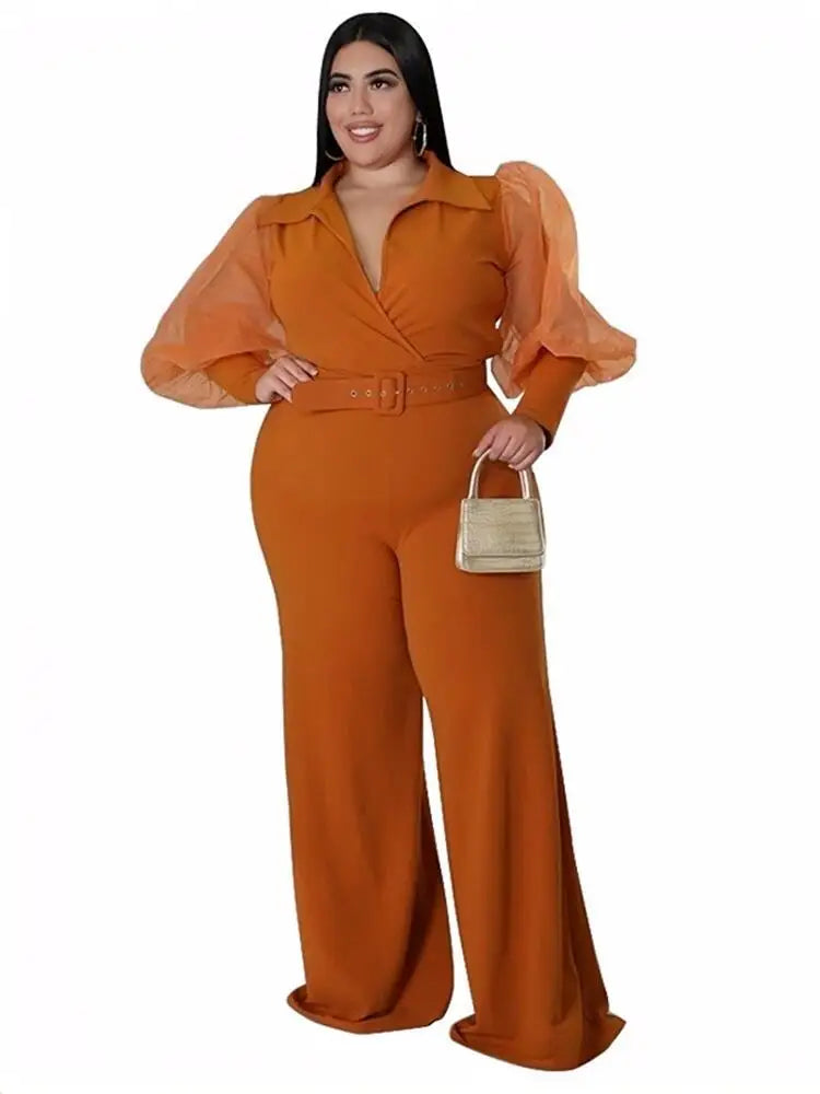 Woman Jumpsuit Chic and Elegant One Piece Ladies Large Size Clothes Plus Size Female Jumpsuit Wholesale Bulk Dropshipping